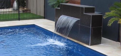 The Cascade Water Feature is a very popular addition to any pool in our range. This waterfall feature is not only beautiful, but also clean and sophisticated.