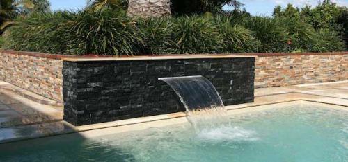 The Leisure Pools Waterwall is available in two sizes and has been designed with timeless style providing endless possibilities and the most generous waterfall coverage in mind.