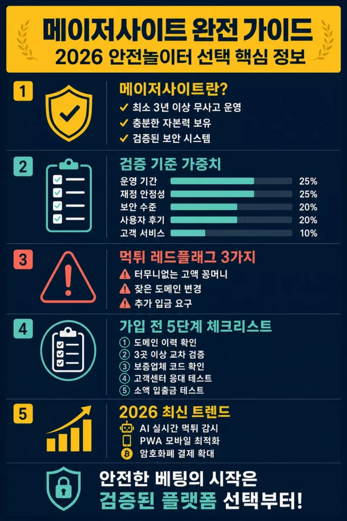 메이저사이트 완벽 가이드 이 글의 주요 내용