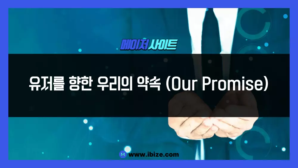 유저를 향한 우리의 약속 (Our Promise)